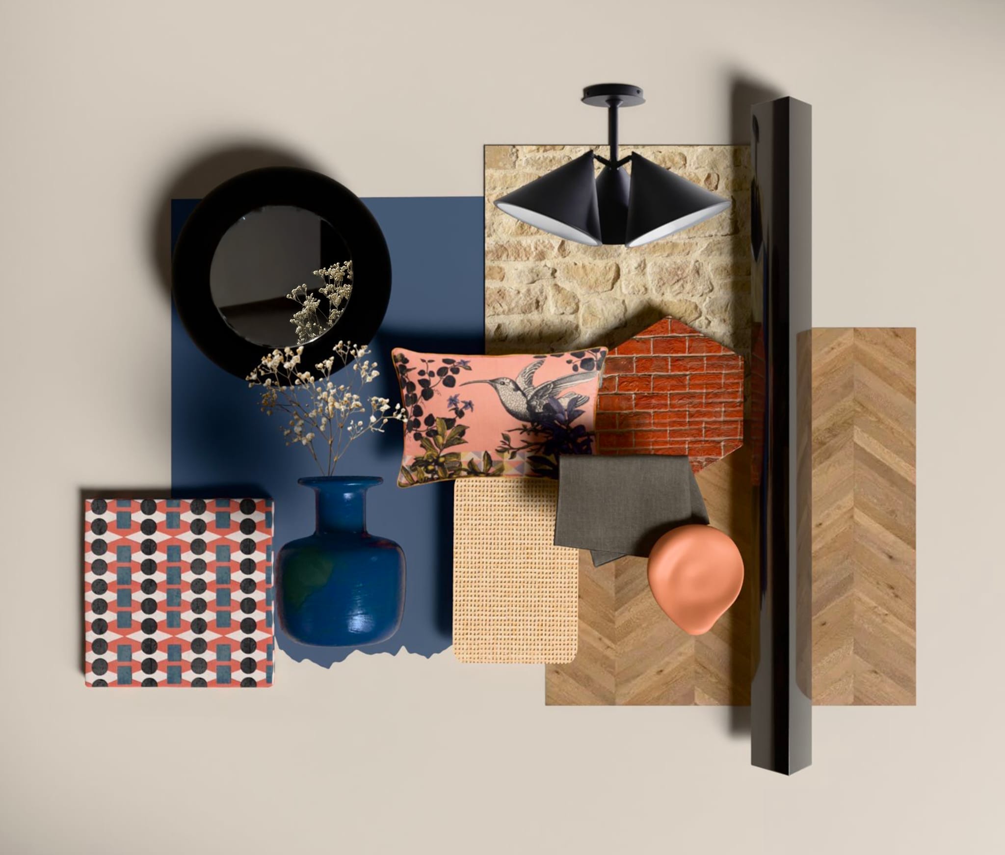 lookbook moodboard chambre dhote de charme Lot
